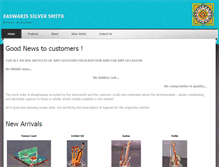 Tablet Screenshot of easwarissilversmith.com